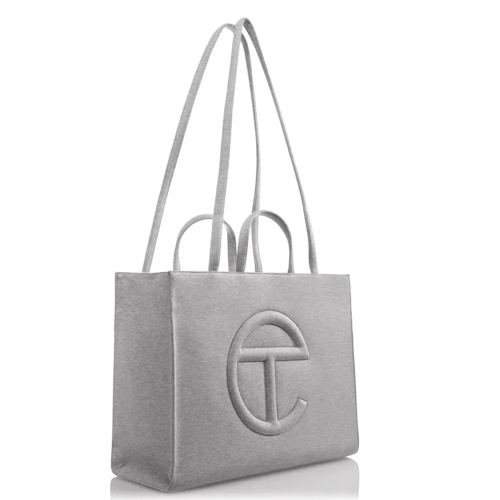 Brand New UGG x TELFAR Large Fleece Shopper - Heather Grey (NWT) - Picture 2 of 10
